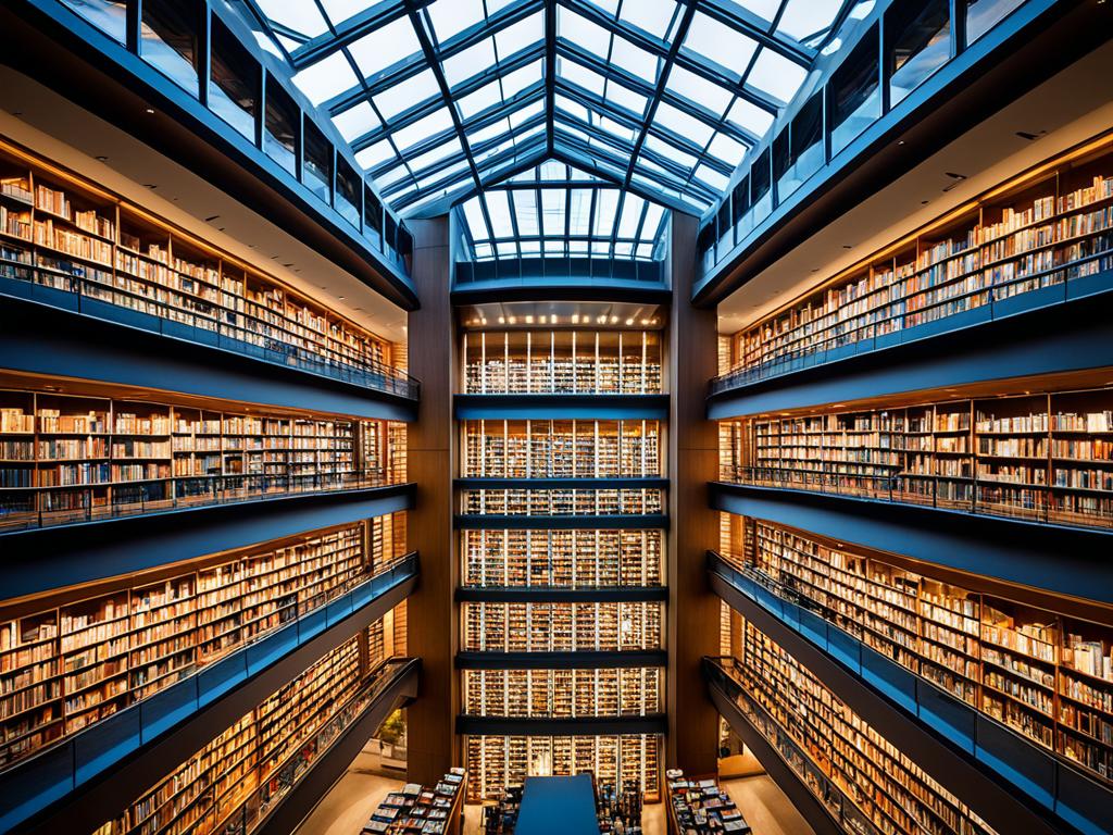 Bücherturm in der Prager Stadtbibliothek