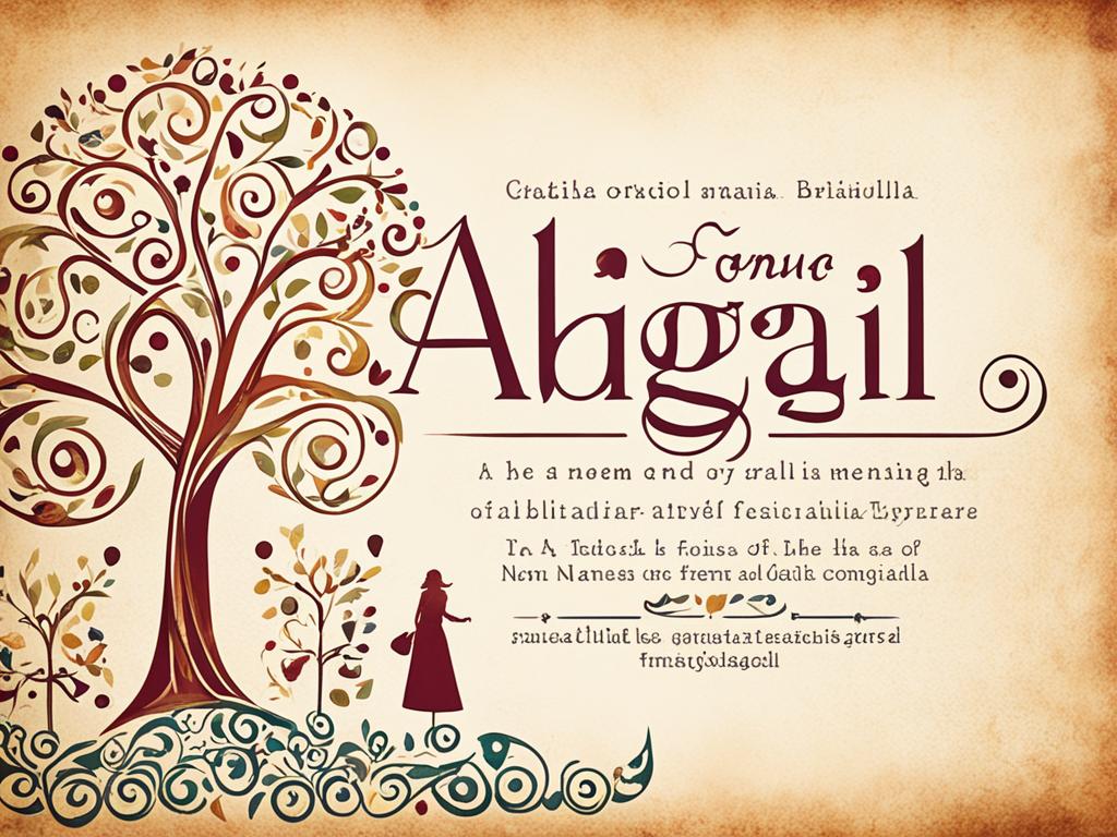 Die Bedeutung von "Abigail"