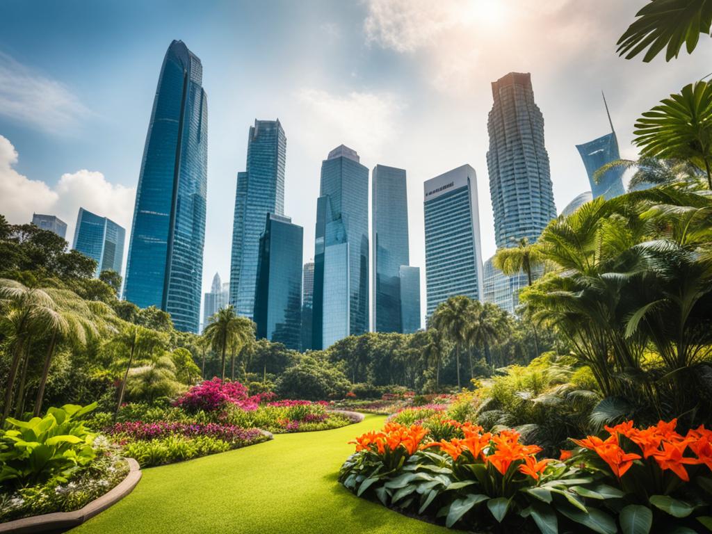 Grünflächen Singapur