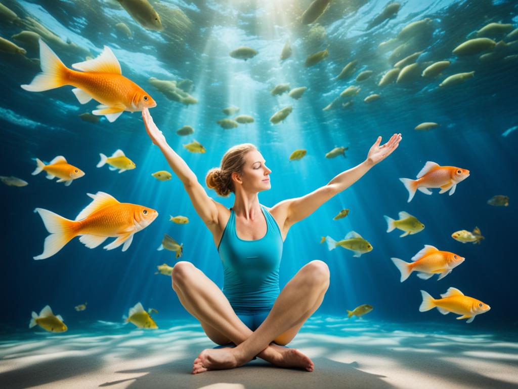 Fortgeschrittene Techniken der Fisch Yoga Pose