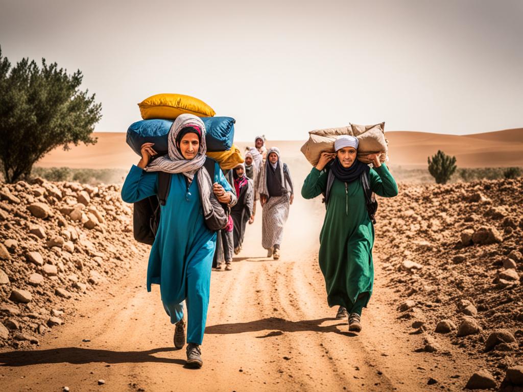 Migration durch Klima in Marokko