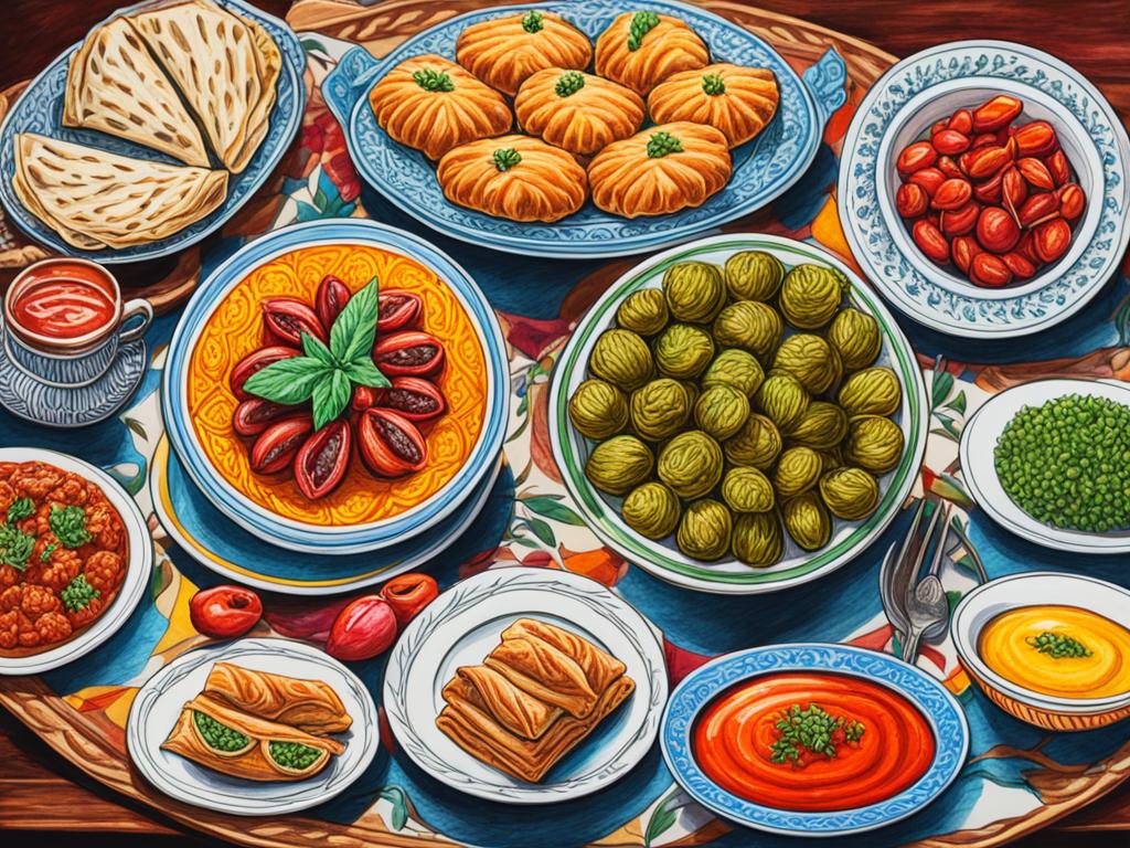 Traditionelles Essen in der Türkei