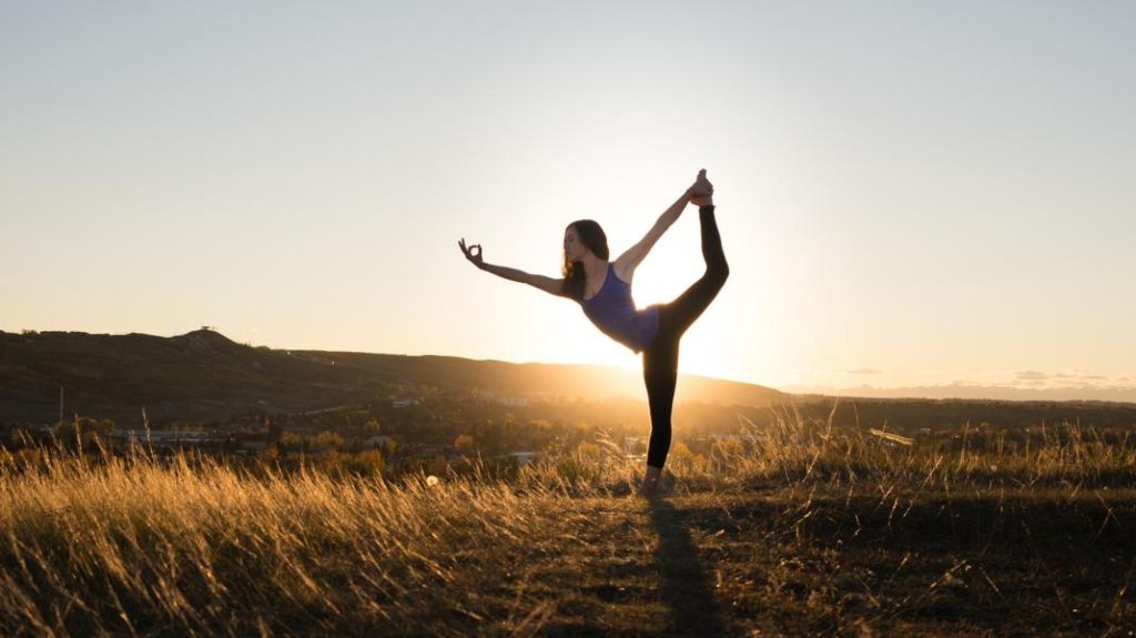 Yoga-Figur Der Tänzer