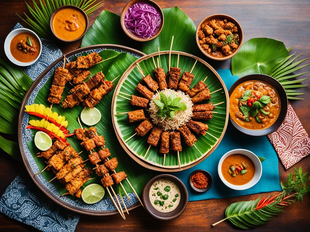 Traditionelles indonesisches Essen