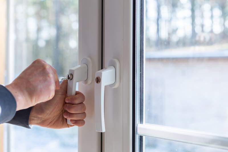 Abschließbarer Fenstergriffe