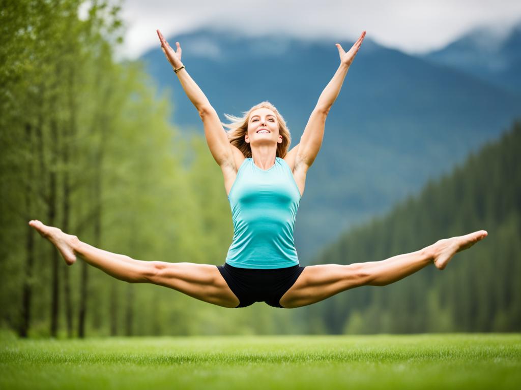 Handstand gespreizte Beine Yoga